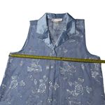 Oscar de la Renta Vintage Oscar De La‎ Renta Size M Satin Pajama Set Periwinkle Floral Coquette Photo 4