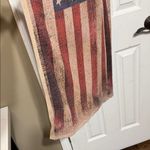 Vocal  Patriotic Flag Cardigan in Red, Blue, and Tan Photo 3