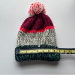 American Eagle  Outfitters Red and Green Knit Pom-Pom Hat Photo 5