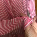 MTA Sport  3X women’s pink and white stripped long sleeve hoodie tee Photo 4