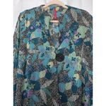 IC By Connie K Jacket Women's XL Asymmetric Hem Floral Mesh Weave Cardigan Photo 1