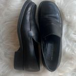 Franco Sarto  Loafers‎ woman's Black Leather Block Heel Shoes Classic Minimalist Photo 0