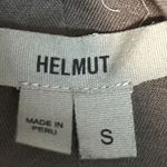 Helmut Lang  Brown Short Sleeve Draped Neck Line Size Small Photo 1