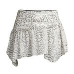 Ramy Brook  Womens Renly Black Silk Metallic Mini Tiered Skirt Photo 2