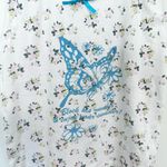 NEW GIRL ORDER Floral White Tank Top with Blue Butterfly Design Sz 10 (Medium) Photo 1