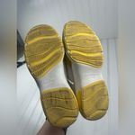 Salvatore Ferragamo Vintage Womenโs Yellow & White Mesh Leather Sneakers Size 6.5 Photo 5