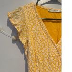 Abercrombie & Fitch Floral Yellow Wrap Summer Dress Photo 4