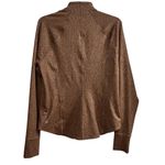 Athleta Women's Large Animal Print Salutation Jacket Brown Long Sleeve Photo 7