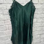 Vintage Inner Most Sissy Green Floral Lace Sheer Sides Chemise Size M Shiny 90s Size M Photo 1