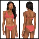 l*space 💕L*💕 Eco Chic Repreve Nina Bikini Top ~ Ribbed Textured Brick DD NWT Photo 7