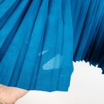 J.Crew Factory Pleated Mini Skirt Teal Blue Flare Flowy Zippered Women's Size 14 Photo 8