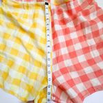 Farm Rio  Anthropologie Gingham Contrast Romper Photo 13