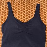 Lululemon EXCELLENT  Align Tank Gathered-Front Black Nulu Yoga Top Size 2 Photo 2