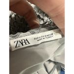 ZARA  Limited Edition Silver Metallic Mesh Strapless MIDI Bodycon Dress Size S Photo 5