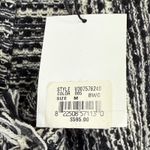 Vince Tweed Leather Moto Jacket Black White Fringe Womens Size M Photo 4