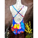 Nautica Bright Colorful Cross Back One Piece Swimsuit In to the Jungle size L Photo 9