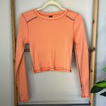 Wild Fable NWOT Ribbed Cropped Long Sleeve Orange top size small Photo 0