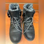 Cliffs by WHITE MOUNTAIN Black Moto Boots with Knit Cuff Size 6 Photo 4