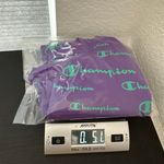  Purple Champion Print Crew Neck Short Sleeve Cropped Tee Size XL Photo 8