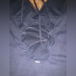 Abercrombie & Fitch Abercrombie navy ribbed lace up back one piece bathing suit or bodysuit nwot $80 Photo 2