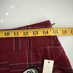 No Boundaries Y2K Punk Plaid Pleated Mini Grunge Maroon Schoolgirl Skater Cosplay Skirt M Photo 3