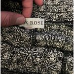 Knox Rose Pants Womens Large Black White Boho Wide Leg Tassel Drawstring Rayon Photo 9