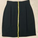 Kenar VTG Skirt Womens 14 Black A-Line Back Slit Lined Knee Length Office Glam Photo 6