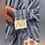 Aura Lightweight Striped Wide Legged Tank Romper Size XL Photo 4