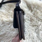 Liz Claiborne Vintage 90s brown leather crossbody bag square mini bag Photo 7