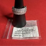 Bomb Party RG99183 “A Show Stopping Beauty” CZ on Rhodium Size 10 Ring NWT Silver Photo 3