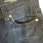 7 For All Mankind Blue Straight Leg Classic Cotton Blend Denim Jeans Women Sz 27 Photo 6