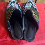Coconuts by Matisse  Black Floral Embroidered Mules Photo 2