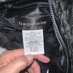 Bagatelle Black Faux Fur Faux Leather Reversible Vest Pockets Medium Like New Photo 12