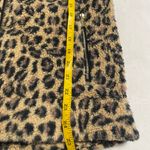 Calvin Klein Full Zip Leopard Print Fleece Soft Vest Womens Small EUC faux fur Photo 3