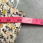 MINKPINK Surrey Crop Top Cream Yellow Floral Side Zip Smocked Medium NWT Boho Photo 10