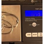 Silver Double Oval Drop Earrings Paperclip Pierced 2" Drop 10.49g Lightweight Photo 5