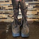 Ecco  Brown suede Leather boots‎ with wool lining Size 35 4-4.5 Photo 3