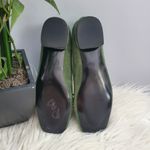 YDN Green Square Toe Chunky Block Low Heel Slip On Suede Loafers Size 6 Photo 9