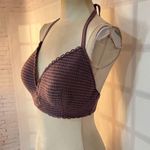 Shade & Shore Mauve Crochet Halter Underwired Bikini Top Size 36DD Photo 2