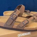 Cushionare Cushionaire Slip On Luna Cork Footbed Sandal Suedes size 9.5 NEW Photo 1