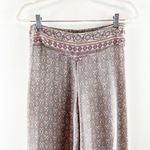 Mexicali Blues Cropped Wide Leg Printed Palazzo Pants Cream Pink Small Photo 5