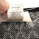 Loft NWT  Soft Knit Cotton Sleeveless Black Sheath Dress with Black/White Bodice Photo 4