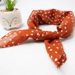 Madewell New! bandana. Color: Faded Rust Photo 13