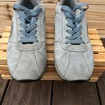 Blue Grey Kangaroos Suede Leather Low Top Sneakers Trainers Gray Size 6.5 Photo 3