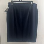 Alfani  pull on black and blue skirt with front pockets, new size 10 Photo 1