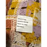 Crochet Knit Cropped Tank Boho Hippie Granny Squares Rebellion Again size XS Purple Photo 9