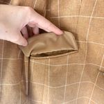 Talbots  Tan White Silk Wool Windowpane Plaid Blazer Professional Career Wear Photo 3