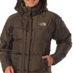 The North Face Quilted Brown Metropolis 600 Down Puffer Parka Jacket Photo 2