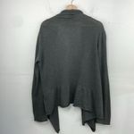 prAna  Women's Gray Open Front Sweater waterfall front size Large Photo 4