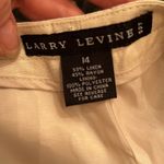 Larry Levine NWT linen lined cropped pants beautifulâembroidery at the hem Photo 8